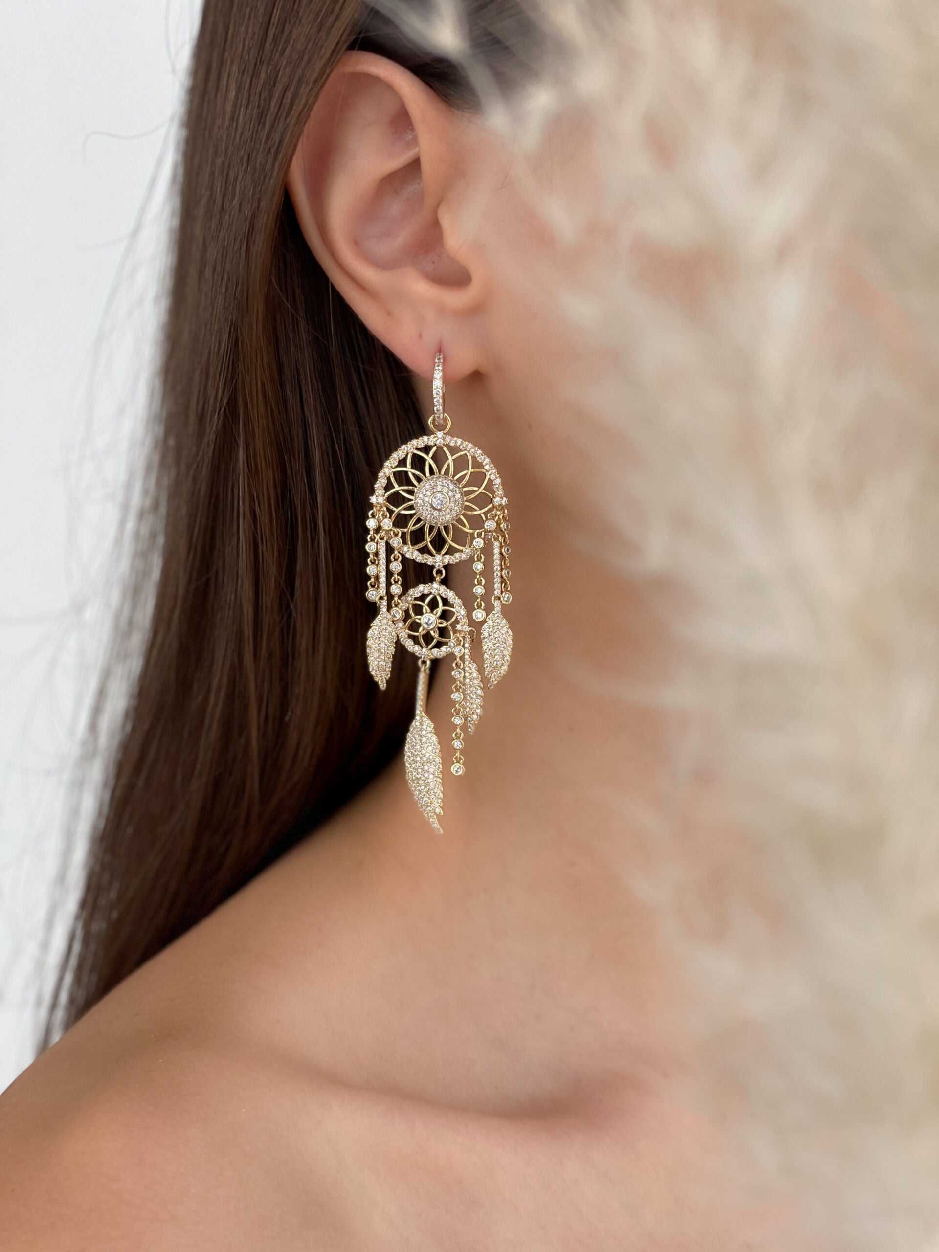 DREAM CATCHER EARRINGS Rose Yasmine