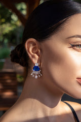 BLUE EXOTIC EARRING