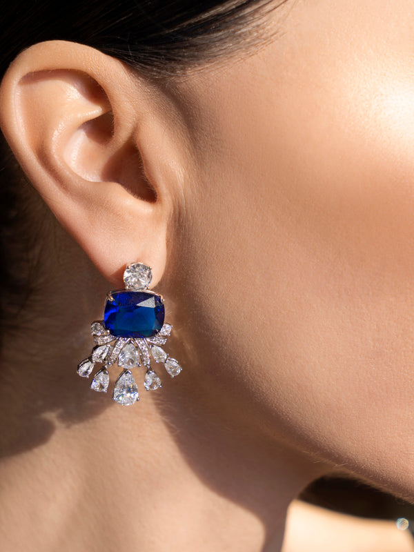 BLUE EXOTIC EARRING