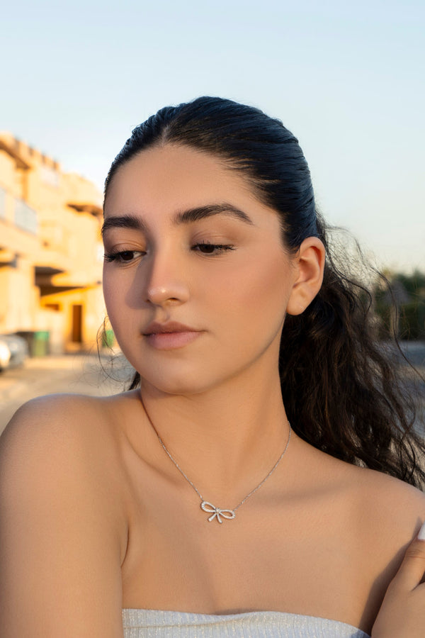 DIAMOND BOWTIE NECKLACE