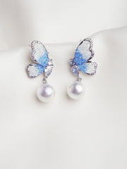 BLUE BUTTERFLY EARRING