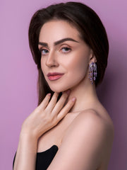 ICE PURPLE EARRING
