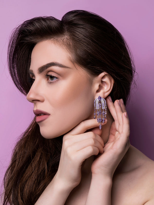 ICE PURPLE EARRING