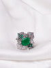 GREEN ROSE RING