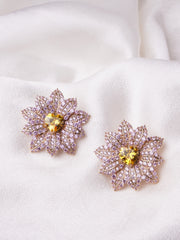 AMBER GOLD EARRING