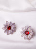 AMBER RED EARRING