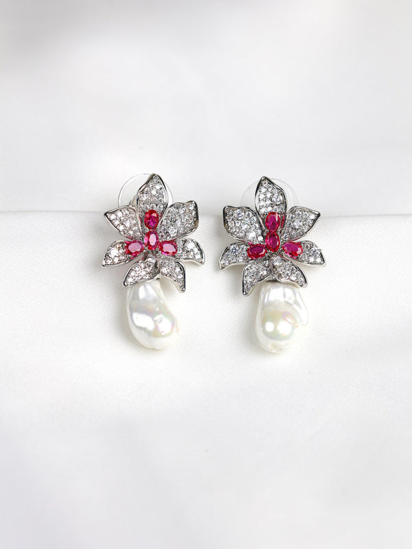 ROYAL ORCHID EARRING