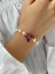 PEARL & BUTTERFLY BRACELET