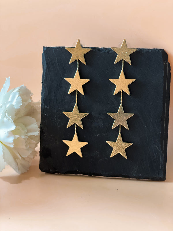 STAR CHAIN EARRINGS