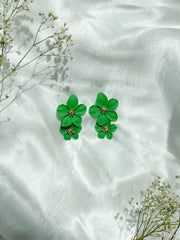 DOUBLE FLOWER EARRING
