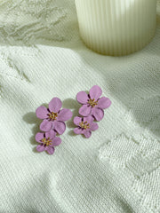 DOUBLE FLOWER EARRING