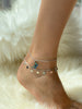 DOUBLE BUTTERFLY ANKLET