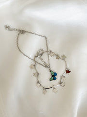DOUBLE BUTTERFLY ANKLET
