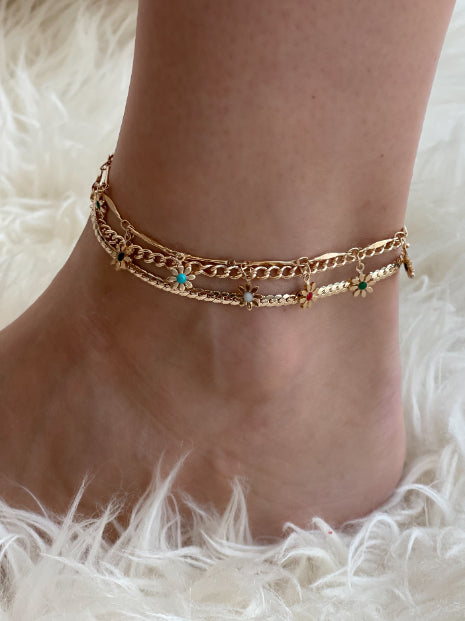 FLORAL ANKLET