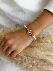 CROSS PEARL BRACELET