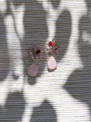 PINK DROP EARRINGS