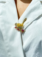 GOLDEN BIRD BROOCH