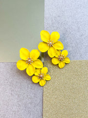 DOUBLE FLOWER EARRING