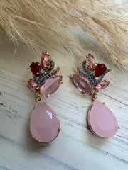 PINK DROP EARRINGS