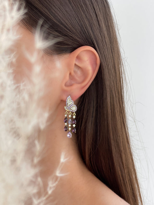 PURPLE TASSEL BUTTERFLY