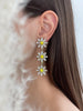 TRIPLE DAISY EARRINGS