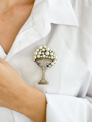 PEARL BUBBLE BROOCH