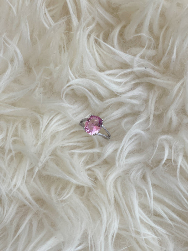PINK STONE RING
