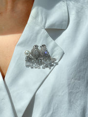 TWO BIRDS BROOCH