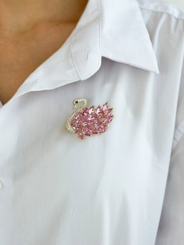 SWAN BROOCHES