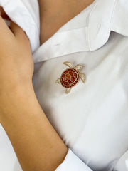 TURTLE BROOCH